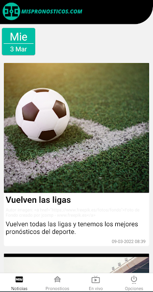 Mis pronosticos Screenshot 1