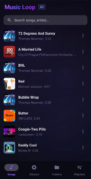 MusicLoop - MP3 Player Screenshot 0