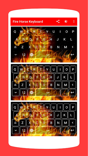 Fire Horse Keyboard Theme Screenshot 0
