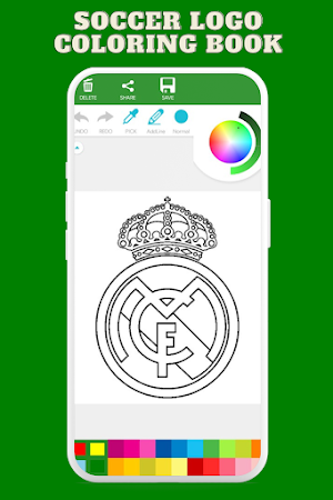 Soccer Logo Coloring Book Screenshot 0