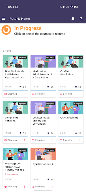 FuturU - Healthcare Training Screenshot 1