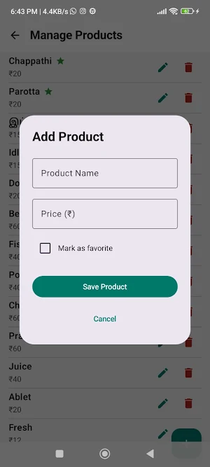 TapBill – Fast Billing App Screenshot 2