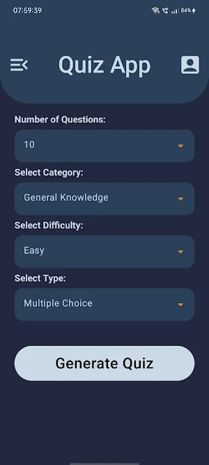 Quiz App - Random Quiz Master Screenshot 0