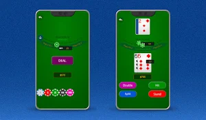 Blackjack card game Screenshot 1