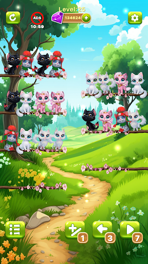 Fluffy Cat: Sort Puzzle Game Screenshot 2