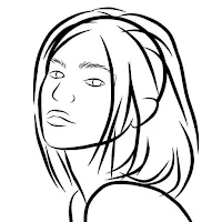 Draw sketch woman face