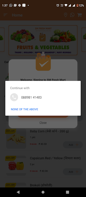 SM Fresh Mart Screenshot 2