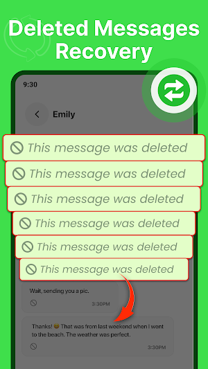 Recover Deleted Messages App Screenshot 1