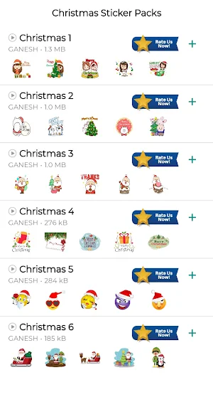 Christmas Stickers Screenshot 1