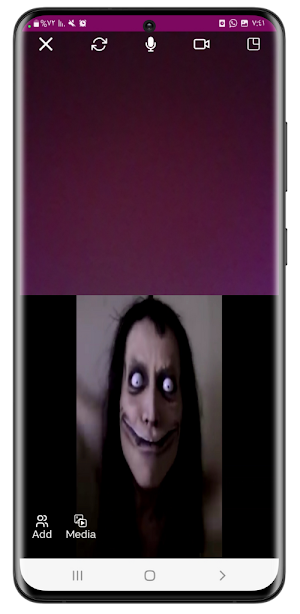 scary momo fake video call Screenshot 3