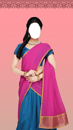 Half Saree Face Changer Screenshot 0