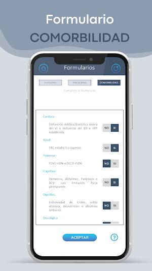 FFC-TAVI Score Screenshot 3