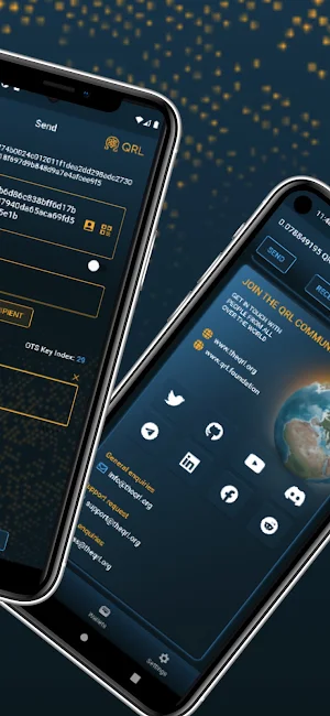 QRL Mobile Wallet Screenshot 1