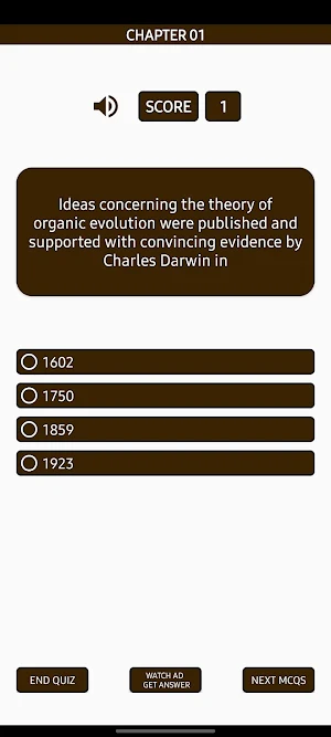 Zoology Miller and Harley Quiz Screenshot 3