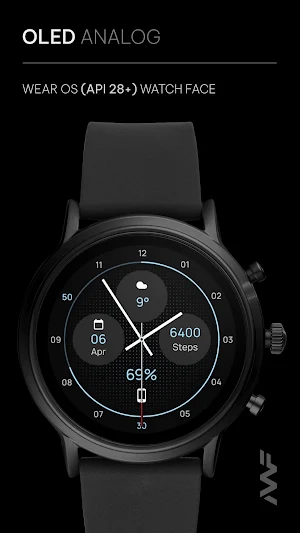 Awf OLED Analog - watch face Screenshot 0