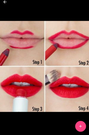 Red Lip Makeup Look Screenshot 2