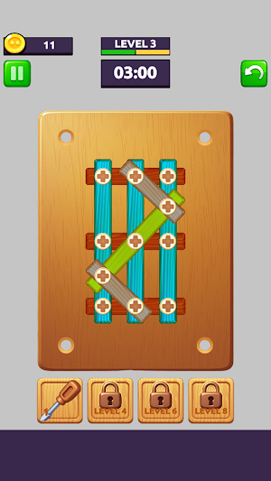 Wood Puzzle: Remove Screws Screenshot 2