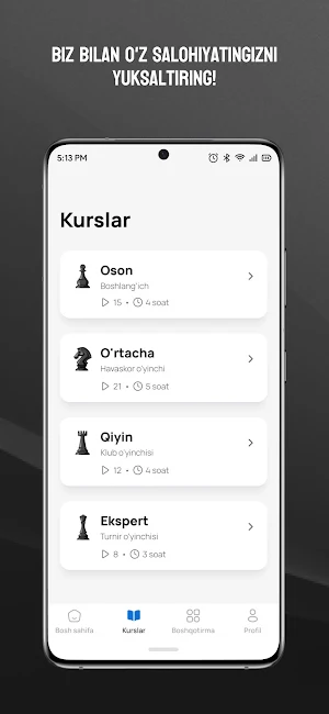 Uzchess - Shaxmat akademiya Screenshot 2