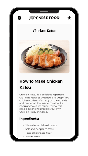 Japanese Food Screenshot 1