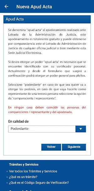 Apoderamiento APUD ACTA móvil Screenshot 2