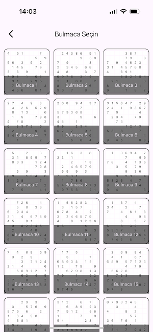 Sudoku Mobile Screenshot 1