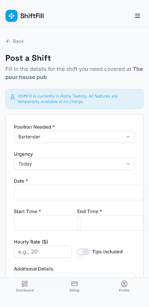ShiftFill Screenshot 2