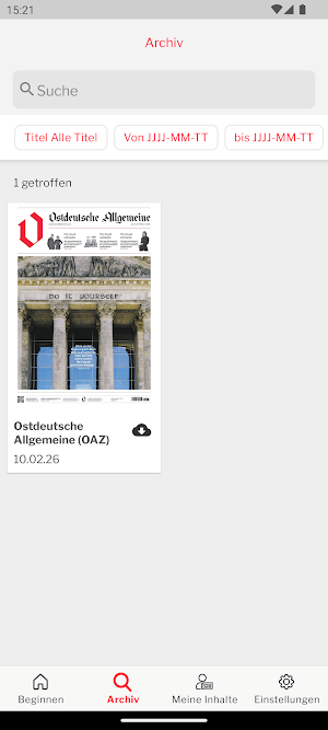 Ostdeutsche Allgemeine Screenshot 1
