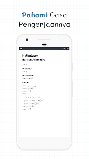 Kalkulator Barisan dan Deret Screenshot 2