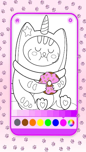 Cats Unicorns Coloring Book Screenshot 3