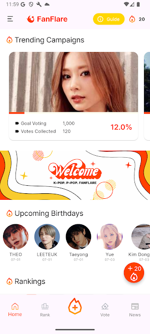 FanFlare Screenshot 0