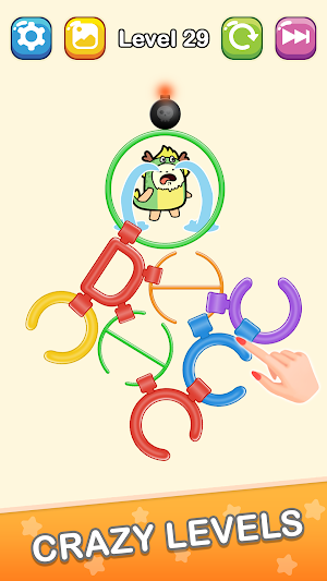 Rotate Ring: Rescue Fruit Cat Screenshot 1