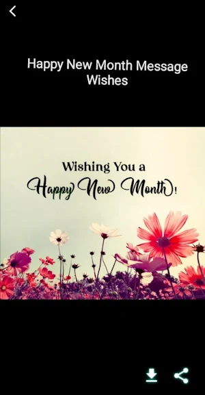 Happy New Month Message Wishes Screenshot 2