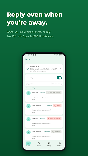AutoReplyPing: AI Reply for WA Screenshot 0