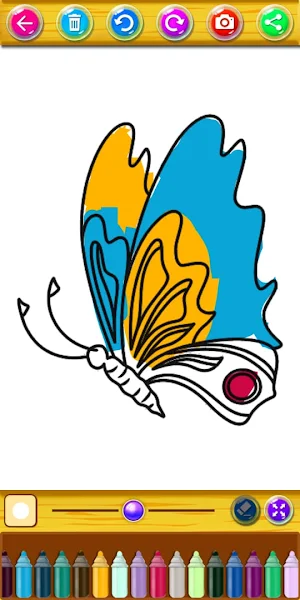 butterfly coloring Screenshot 2
