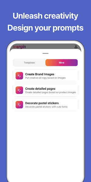 Margin: AI Photo Prompts Screenshot 2