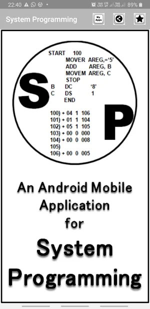 SP App for System Programming Screenshot 0