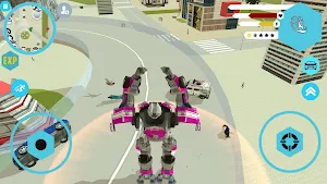 Super Robot Fire Truck Transform: Robot Games Screenshot 1