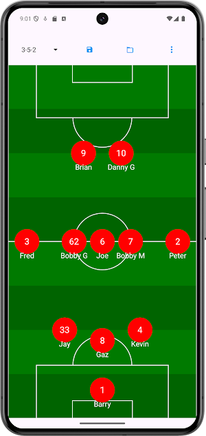 Pick The Team: Soccer Lineup Screenshot 2