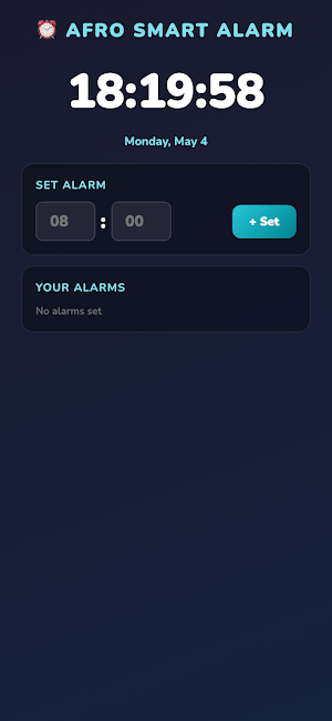 AFRO Smart Alarm Screenshot 2