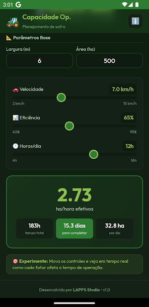 Operational Capacity Screenshot 1