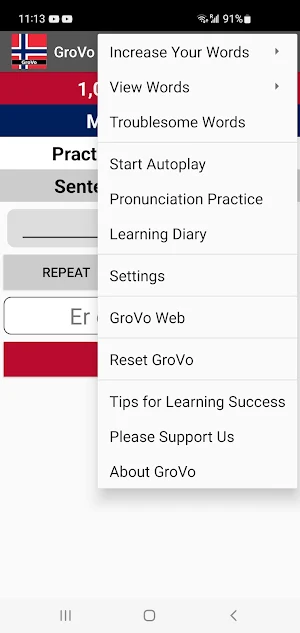 GroVo Norwegian Screenshot 1