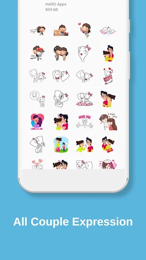 WASticker Romantic Couple Screenshot 3