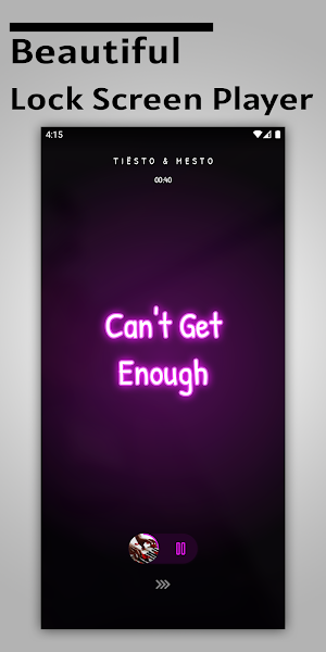 Lock Screen Music Player Screenshot 0