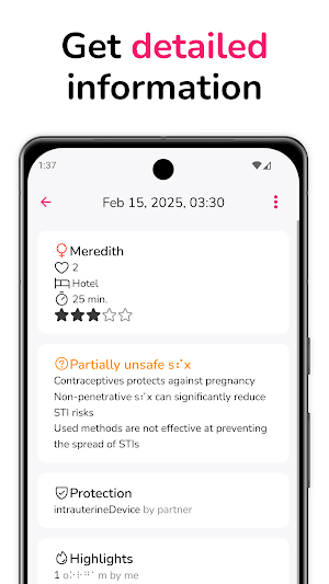 LoveLust: Sex tracker Screenshot 1