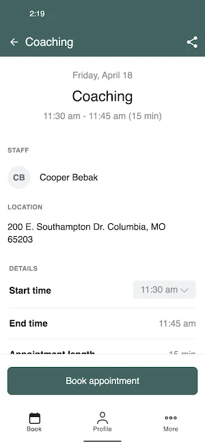 Evolved PT Columbia Screenshot 2