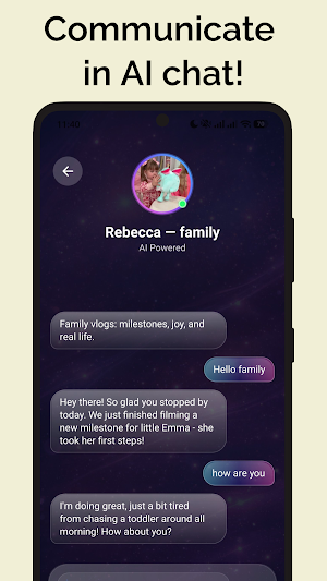 Rebecca Zamolo Fake Call Chat Screenshot 3