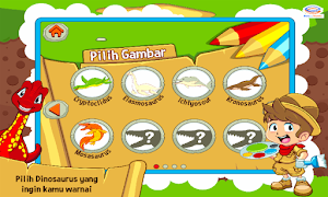 Marbel Mewarnai: Dinosaurus Screenshot 1