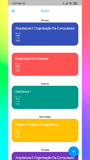 School Calendar Screenshot 1
