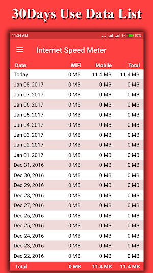 Internet Speed Meter Real Screenshot 1