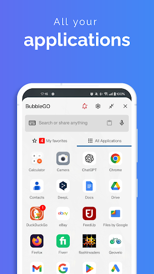BubbleGO - Quick Side Launcher Screenshot 3